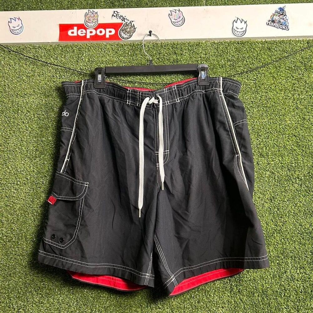 Speedo Men's Black and Navy Shorts